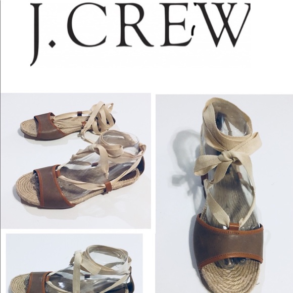 J. Crew Gladiator Sandals Sz 9 Made In Spain 9 - Picture 2 of 8